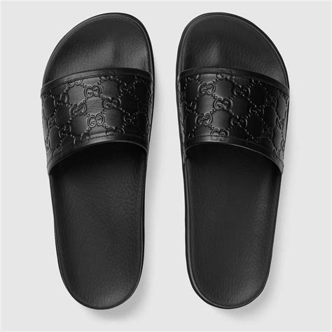 gucci men's slides with fur|gucci slides thick.